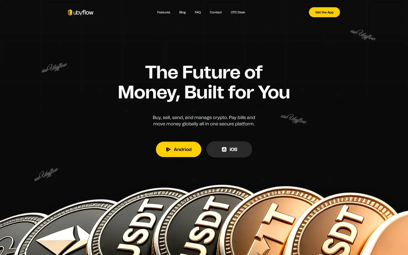 UbyFlow — Buy, swap and send crypto, convert to Naira, pay bills — one app.