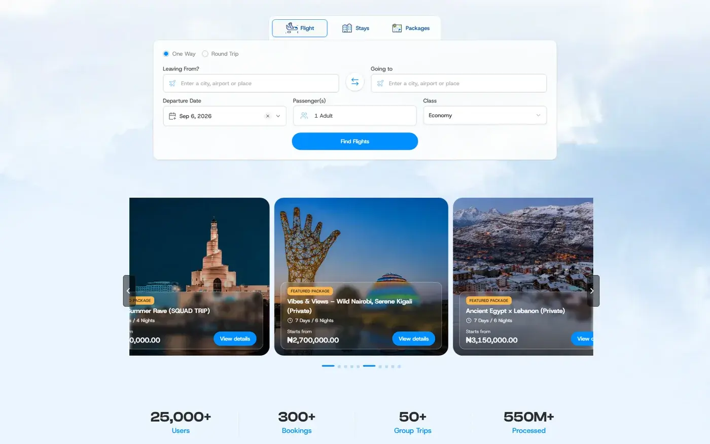 Xcursions — Trips, events and flights with a built-in wallet and savings plans.